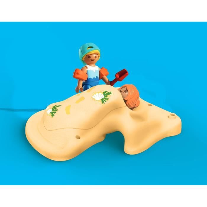 Playmobil 71906 Famille jouant dans le sable a la plage, My Life Vacances a la plage, 46 pieces, des 4 ans