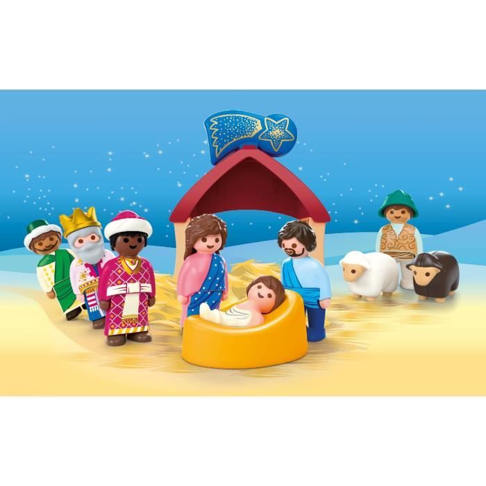 Playmobil Junior 72001 La creche de Noel, Playmobil Junior, 14 pieces, Des 12 mois