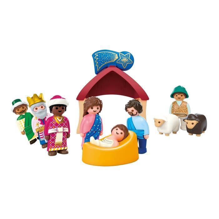 Playmobil Junior 72001 La creche de Noel, Playmobil Junior, 14 pieces, Des 12 mois