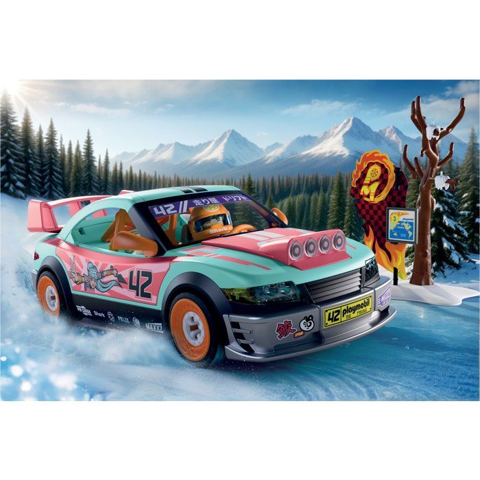 Playmobil 72062 Voiture de rallye, Véhicule de course, 68 pieces, Des 4 ans