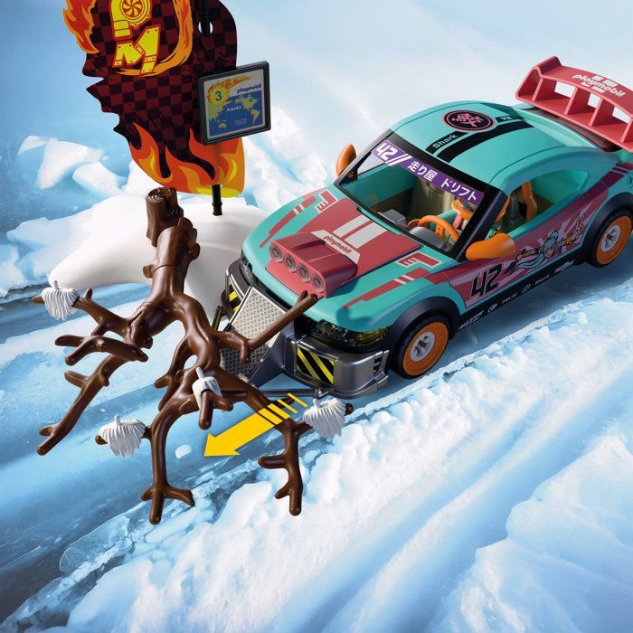 Playmobil 72062 Voiture de rallye, Véhicule de course, 68 pieces, Des 4 ans