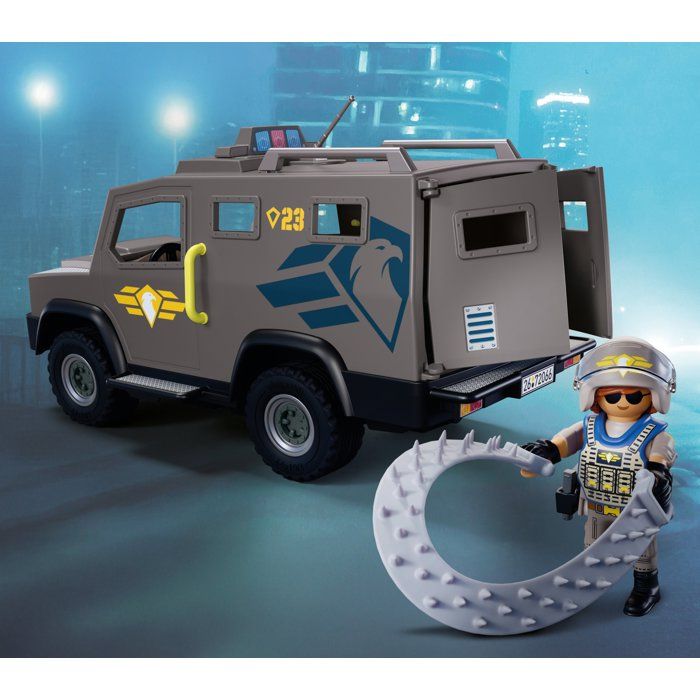 Playmobil 72066 Fourgon d'intervention des forces spéciales, City Action, Les policiers, Promo Pack, 56 pieces, des 4 ans