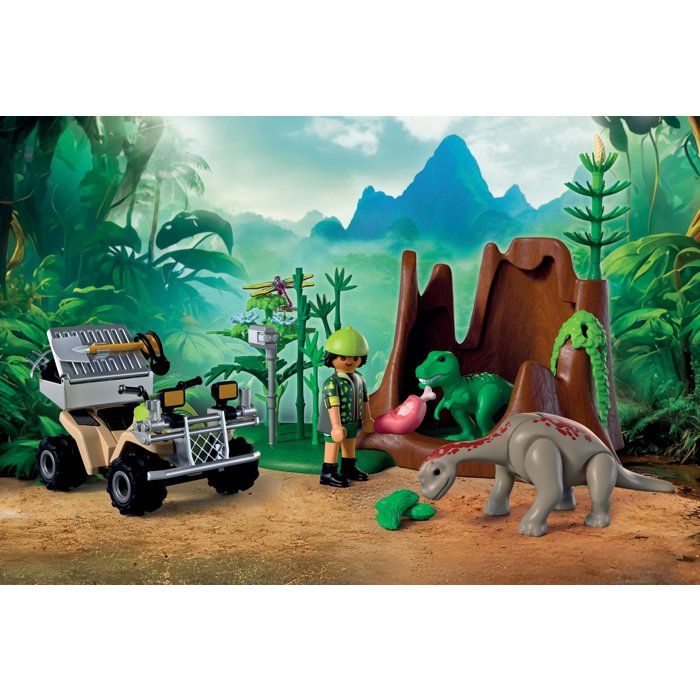 Playmobil 72069 L'antre du dinosaure, Dinos, Promo pack, 58 pieces, Des 4 ans