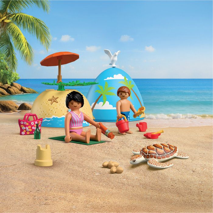 Playmobil 72101 oeuf 2en1 : Vacances a la Plage