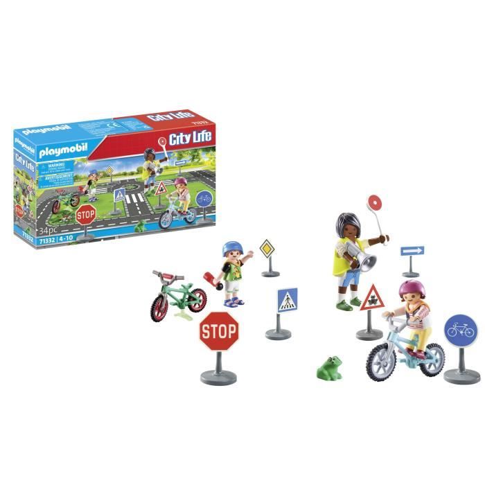 PLAYMOBIL 71332 Classe sécurité routiere, My Life, 34 pieces, Des 4 ans