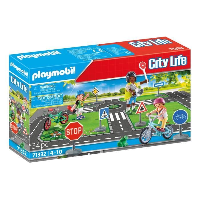 PLAYMOBIL 71332 Classe sécurité routiere, My Life, 34 pieces, Des 4 ans