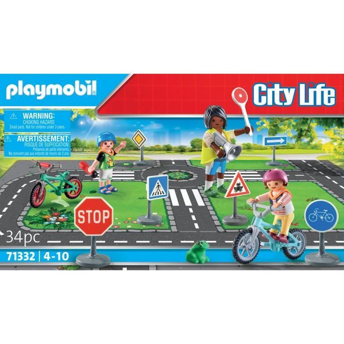 PLAYMOBIL 71332 Classe sécurité routiere, My Life, 34 pieces, Des 4 ans