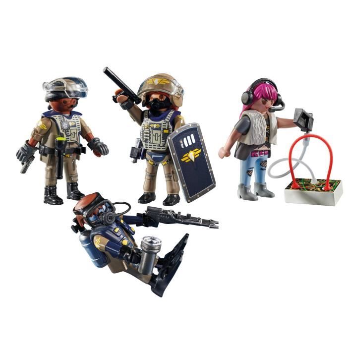 PLAYMOBIL 71146 Equipe des forces spéciales avec bandit, Les policiers, City action, 37 pieces, Des 5 ans