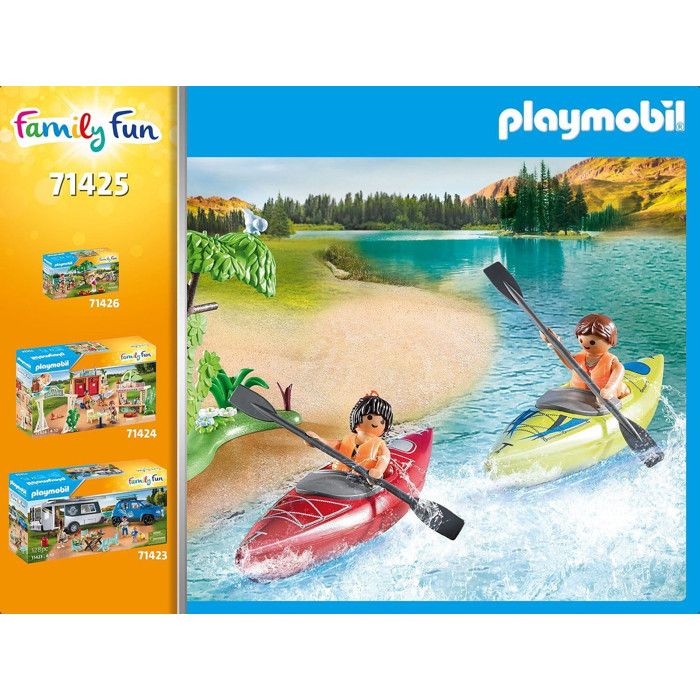 PLAYMOBIL 71425 Vacanciers avec tente, My Life, Camping, 54 pieces, des 4 ans
