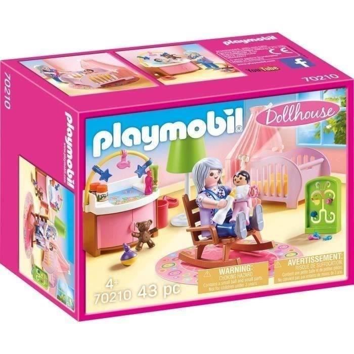 PLAYMOBIL 70210 Chambre de bébé, Dollhouse La Maison Traditionnelle, 100 pieces ,Des 4 ans