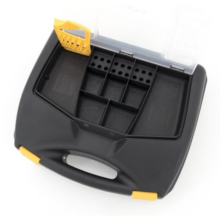 Valise a outils - Plastiken - 63040_NOIRE - 40 cm - Titanium - En plastique