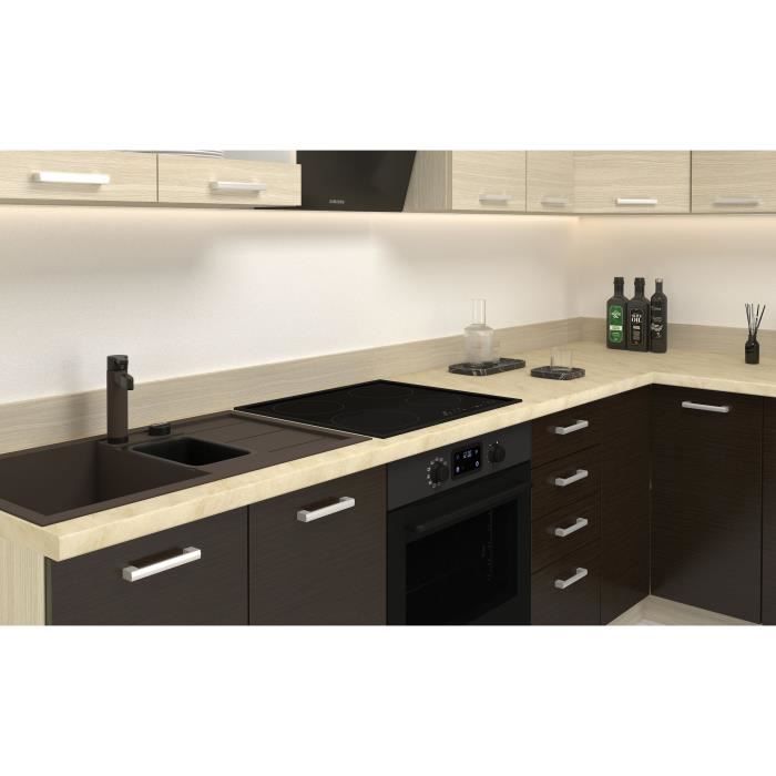 CHAMONIX Plan de travail StratifiÈ - L 180 cm - Ep 28 mm - Beige mat