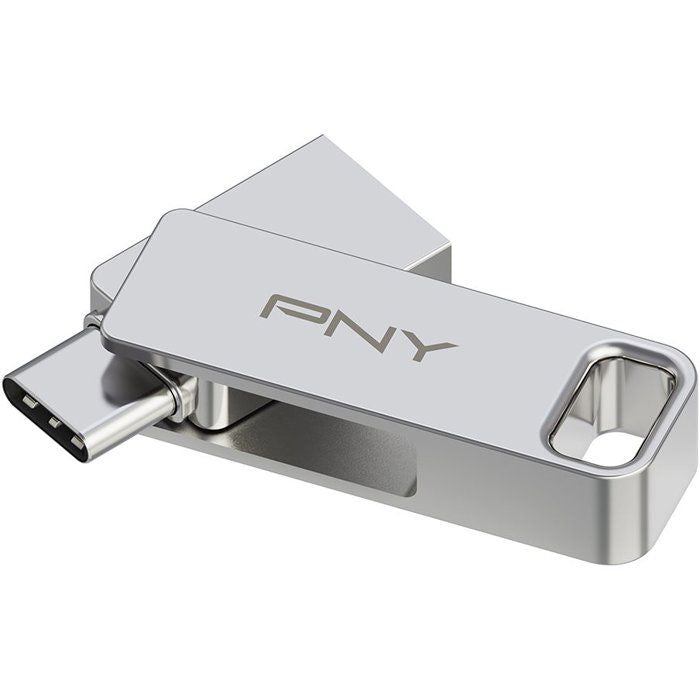 Clé USB 3.2 - PNY - DUO LINK - Type-C/Type-A - 256 Go - Jusqu'a 200 Mo/s