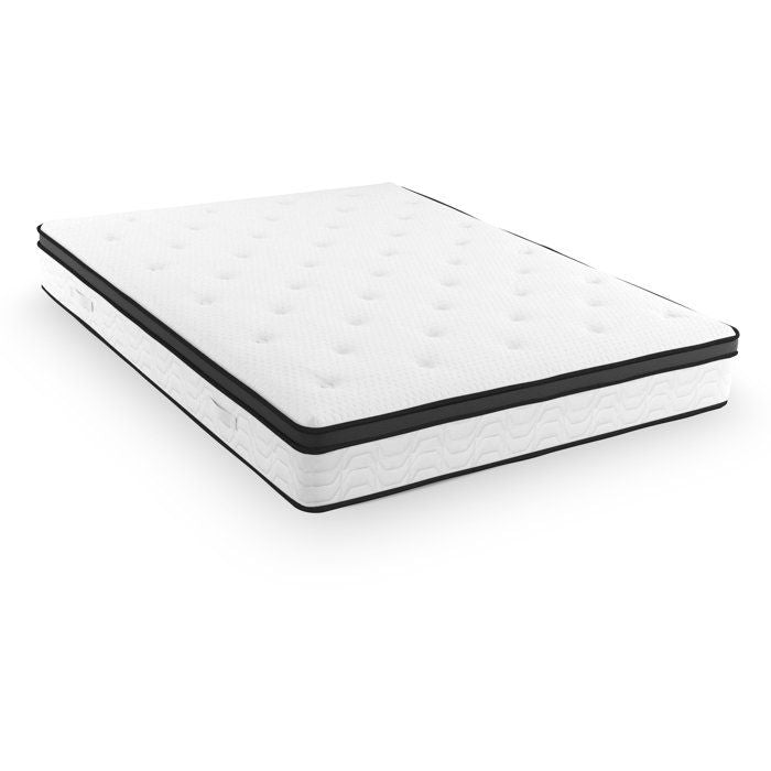 MODAMS Pocket Hybrid 180 x 200 - 720 Ressorts ensachés - Mémoire de forme 32 kg/m² + PU 24kg/m² - 5 zones - Réversible - Ep. 30 cm