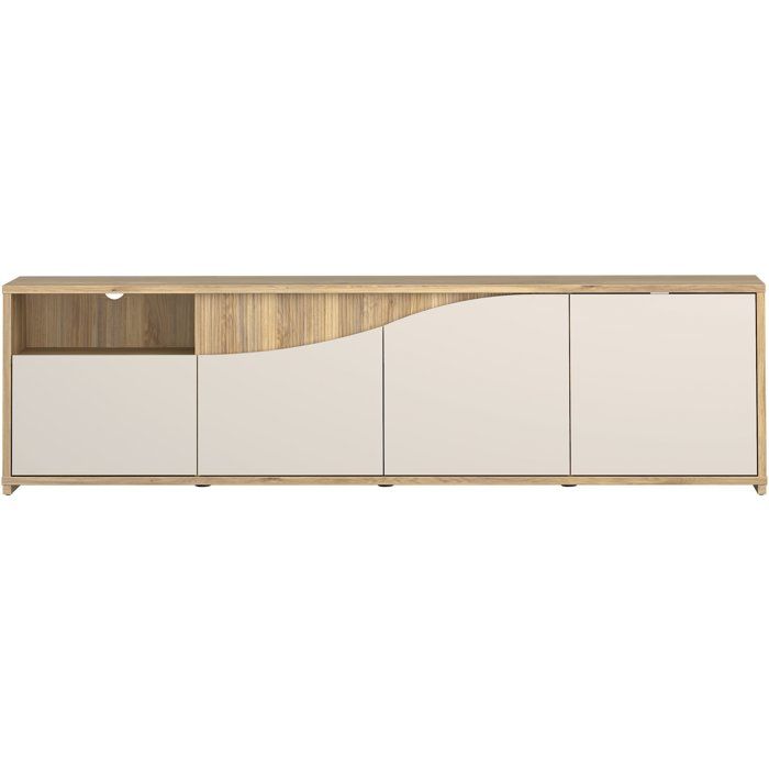 Meuble TV - PoeM - Sable - 203,9 x 42 x 55,8 cm