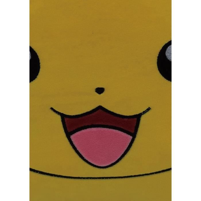 Coussin premium - Carré - POKEMON - Pikachu - Microfibre - 40 cm