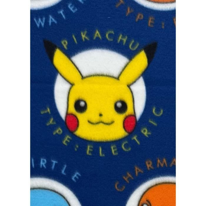 Plaid - POKEMON - Visages - 100 x 140 cm