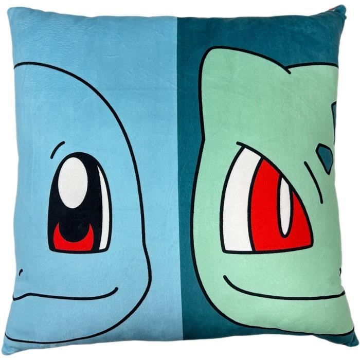 Coussin double face - Carré - POKEMON - Starter - Microfibre - 40 x 40 cm