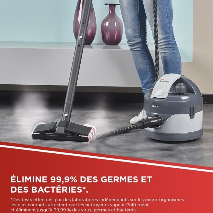 Nettoyeur vapeur POLTI VAPORETTO ECO PRO 3.0 - 4,5 BAR - 9 accessoires - 2000W - 2L