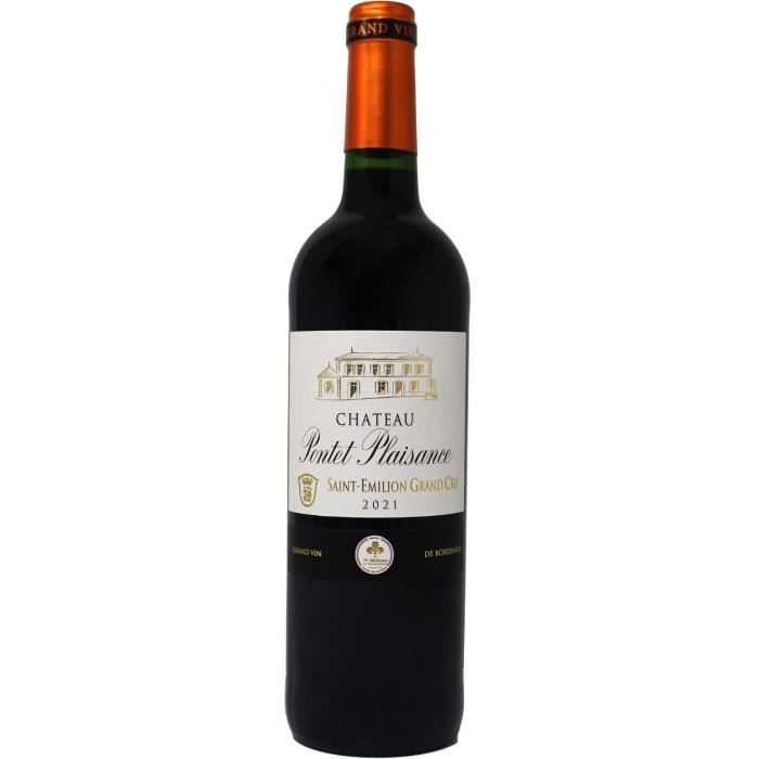 Château Pontet Plaisance 2021 Saint-Emilion Grand Cru - Vin rouge de Bordeaux