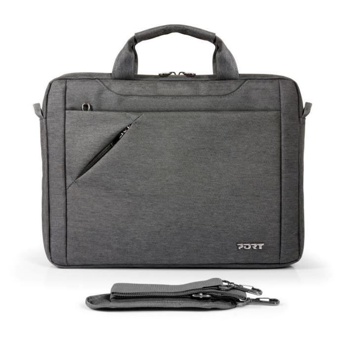 Sacoche PC - PORT DESIGNS - Pour ordinateur portable ECO SYDNEY - 13/14 pouces - Gris