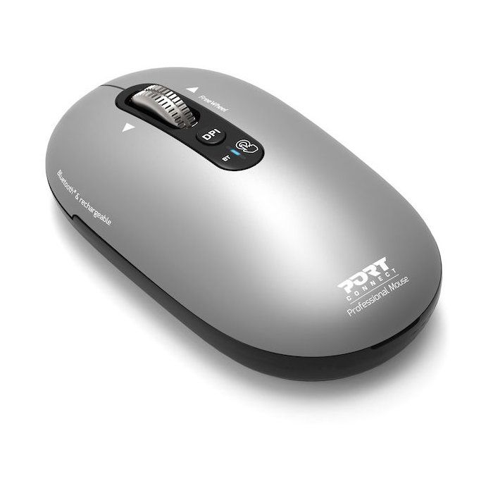 Souris sans fil - PORT Designs - 910009 PURE - Bluetooth - Rechargeable - Gris