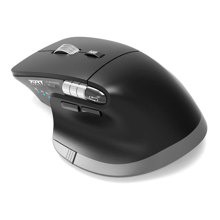 Souris sans fil - PORT Designs - 910203 ULTIMATE - Bluetooth & 2.4 GHz - Rechargeable - Gris
