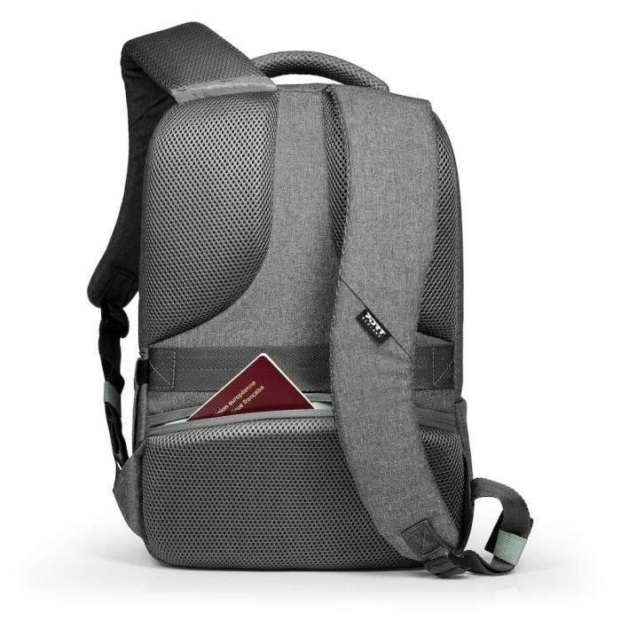 Sac a dos PC - PORT DESIGNS - Pour ordinateur portable ECO YOSEMITE - 18 litres - 15.6 pouces - Gris