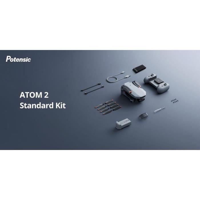 Drone - POTENSIC - ATOM 2 - Kit Standard - Caméra HD/4K - GPS intégré - Autonomie de 31 minutes - Portée de 10 km