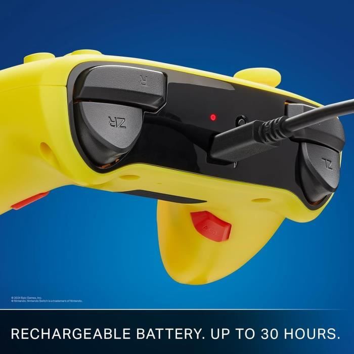 Manette de jeu sans fil - POWER A - Nintendo Switch - Fortnite : Peely - Jaune - Bluetooth