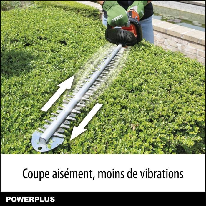 Powerplus Dual Power Taille-Haie Batterie POWDPG7536 - 40 V, sans Batterie ni Chargeur, Lame de 670 mm, Écart de 22 mm