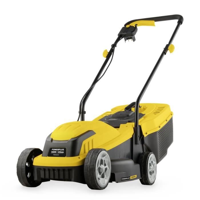 Tondeuse a gazon électrique - POWERPLUS - POWEG62203 - 1000 W - 320 mm Ř - Avec ramassage et éjection arriere