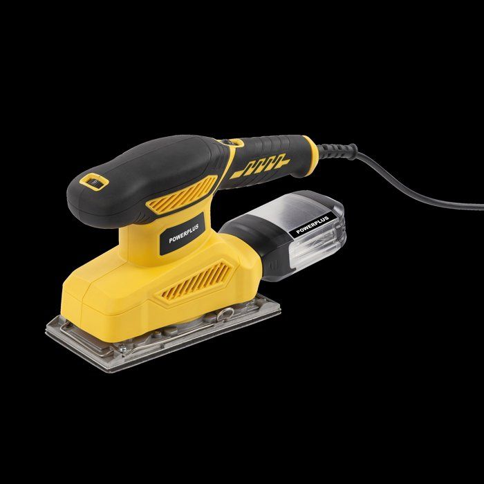 Ponceuse vibrante - POWERPLUS - POWX04010 - 260 W - 24 000 coups/min - Bac de récupération de poussiere