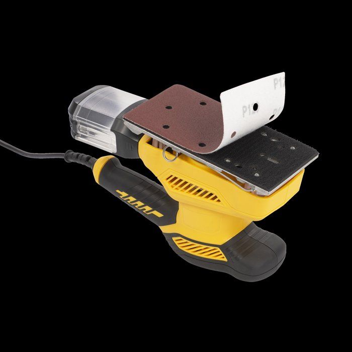 Ponceuse vibrante - POWERPLUS - POWX04010 - 260 W - 24 000 coups/min - Bac de récupération de poussiere