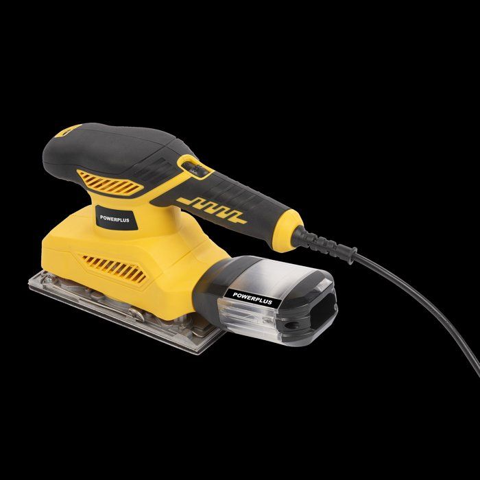 Ponceuse vibrante - POWERPLUS - POWX04010 - 260 W - 24 000 coups/min - Bac de récupération de poussiere