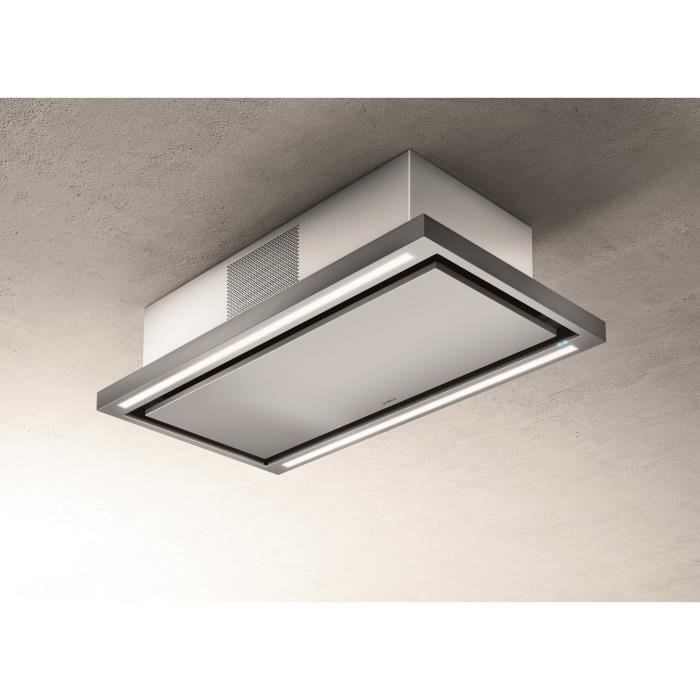 Hotte de plafond ELICA Cloud seven IX / F / 90 PRF0141953 - L 90 cm - Inox - Recyclage - 760 m≥ air / h max - 3 vitesses