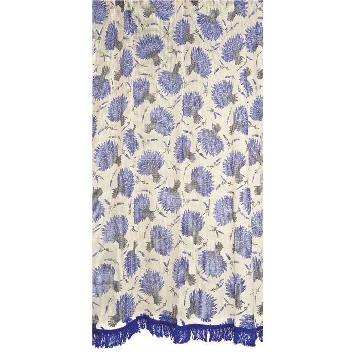 Rideau Marseillais tissé Lavande - 225 x 140 cm - TOISON D'OR
