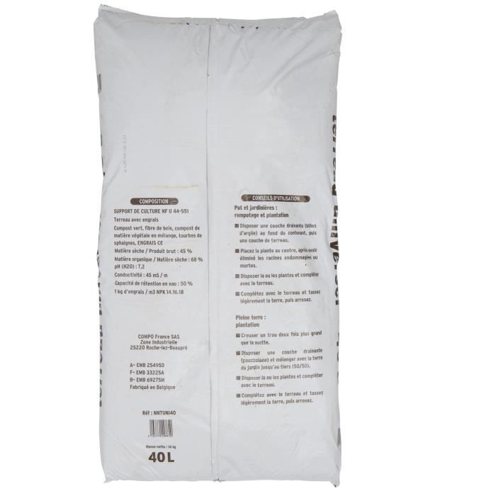 Terreau Universel 40 L