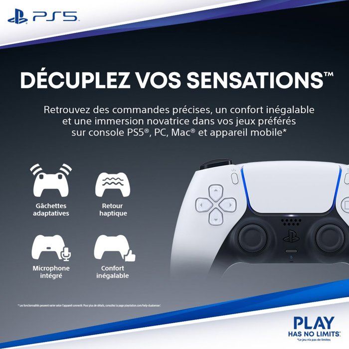 Manette sans fil DualSense - Remix Green I PS5 et PC