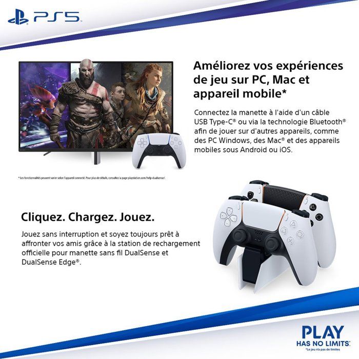 Manette sans fil DualSense - Rhythm Blue I PS5 et PC
