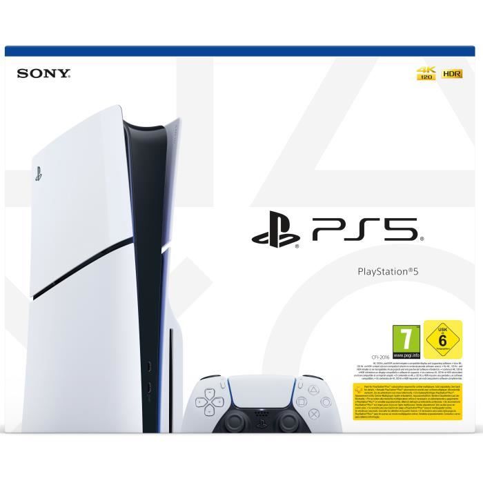 Console PlayStation 5 - Edition Standard (Modele Slim avec lecteur CD)