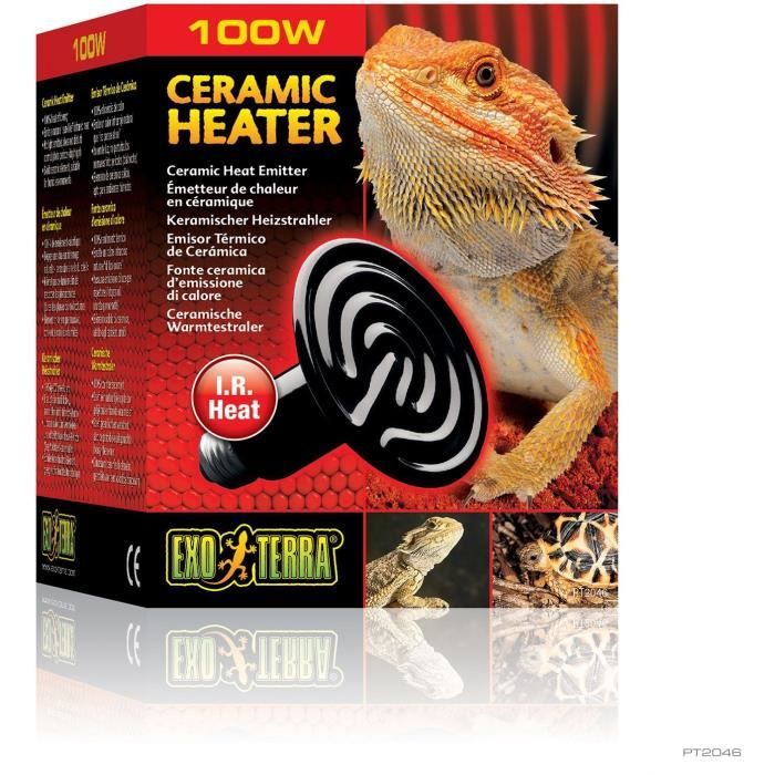 Ampoule chauffante en céramique pour terrarium - EXO TERRA - Ceramic Heater - Chaleur infrarouge - 60W