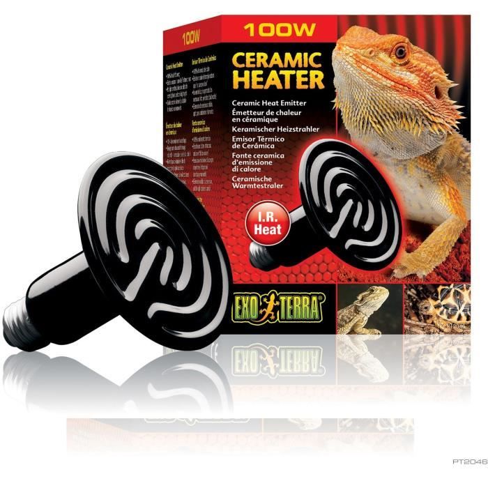 Ampoule chauffante en céramique pour terrarium - EXO TERRA - Ceramic Heater - Chaleur infrarouge - 60W