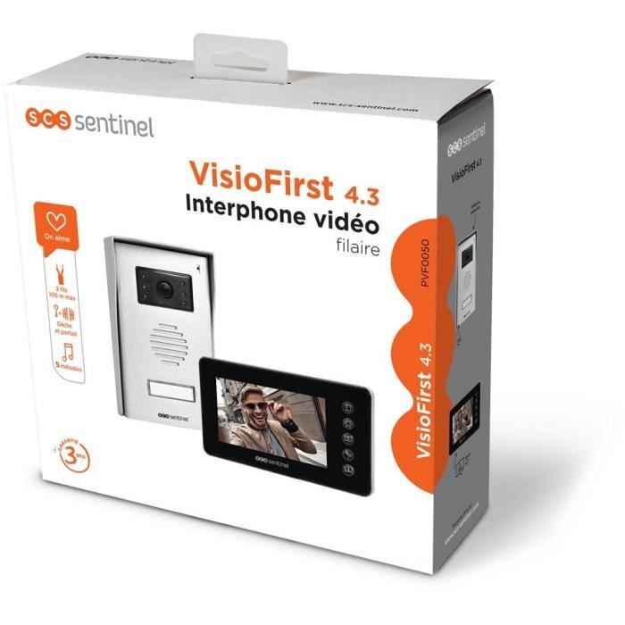Interphone vidéo filaire - VisioFirst 4.3 - SCS SENTINEL - Garantie 3 ans