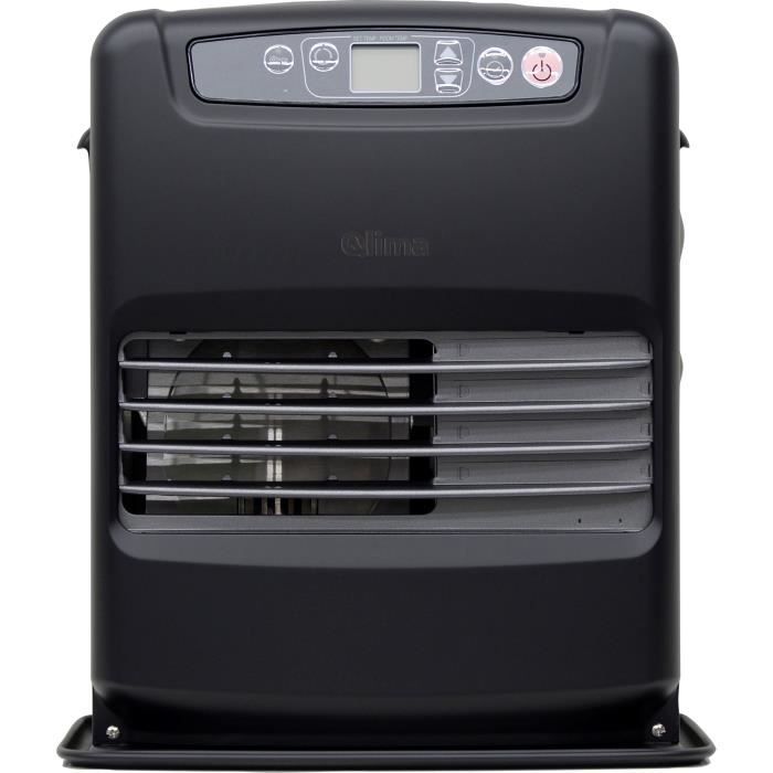 Poele a pétrole électronique - QLIMA - 2500 W - Réservoir de 5 L - Programmable - Noir