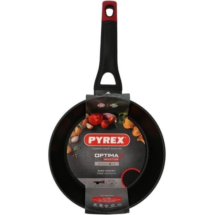 Poele profonde - PYREX - 1455025 - En aluminium forgé - Antiadhésif - 24 cm - Sans PFAS