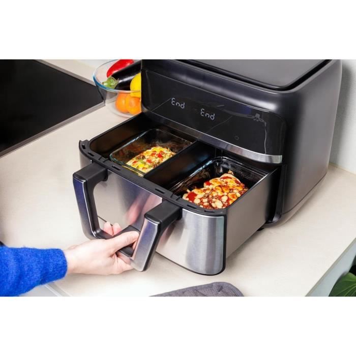 Plat air fryer - PYREX - 1450143 - Rectangulaire - En verre borosilicate - 23 x 15 cm