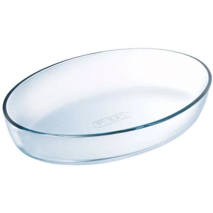 Plat a four - PYREX - 1450038 - Oval - En verre borosilicate - 35 x 24 cm