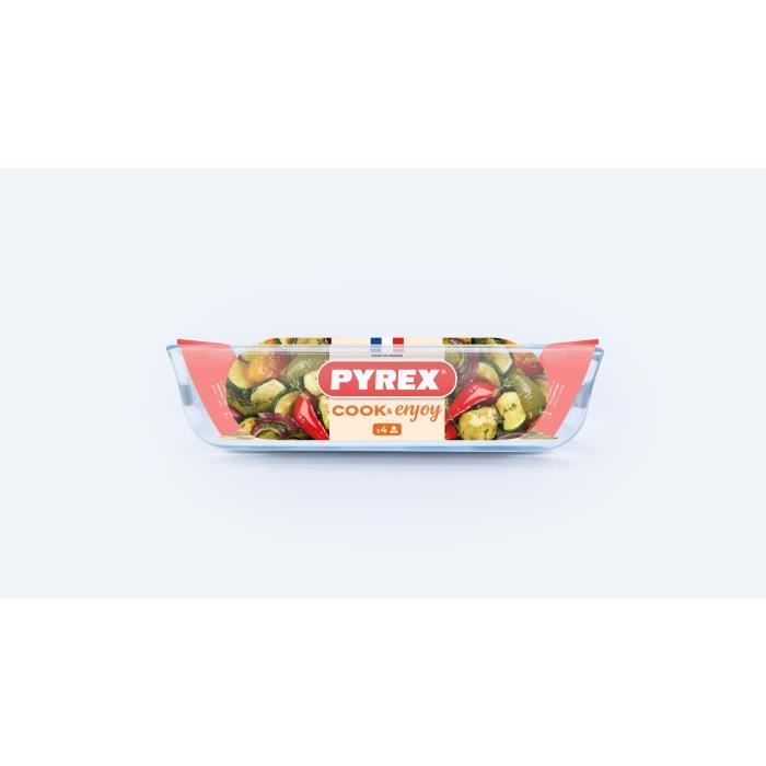 Plat a lasagnes - PYREX - 1450032 - Rectangulaire - En verre borosilicate - 35 x 23 cm