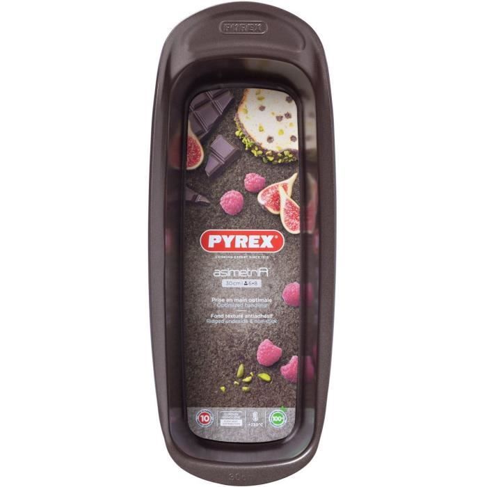 Moule a cake - PYREX - 1452011 - En acier carbonne - Antiadhésif - 30 x 11 cm